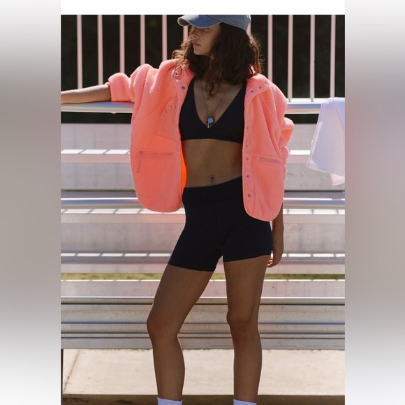 FP Movement Free People Hit The Slopes Fleece Jacket LG - Picture 1 of 7